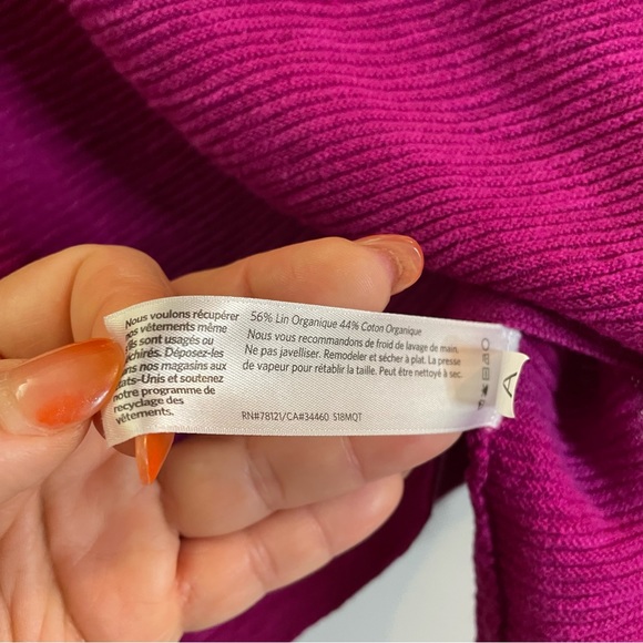 EILEEN FISHER Bateau Neck Box Top SZ/Med - Picture 5 of 7